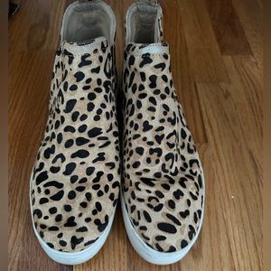 Steve Madden Cheetah Print Platform Sneakers, size 8